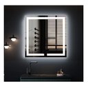 Ver mais imagens de Espelho Quadrado Jateado Iluminado com Led Frio 60x60cm