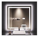 Ver imagem 7 de Espelho Quadrado Jateado Iluminado com Led Frio 60x60cm