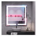 Ver imagem 5 de Espelho Quadrado Jateado Iluminado com Led Frio 60x60cm