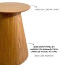 Ver imagem 3 de Base de Mesa Cone Redonda 60cm a 100cm Fiberboard com Acabamento em Lâmina de Madeira Natural