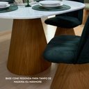 Ver imagem 2 de Base de Mesa Cone Redonda 60cm a 100cm Fiberboard com Acabamento em Lâmina de Madeira Natural
