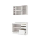 Ver imagem 4 de Armário de Cozinha Compacta Garrafeiro 100% Mdf 120cm Branco Celeste Kappesberg