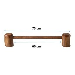 Suportes Kit Banheiro em Madeira Rústica Conjunto 3 Peças - 3
