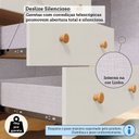 Ver mais imagens de Guarda-Roupa Bebê 4 Portas e 3 Gavetas 100% MDF Mimo Espresso Móveis Bege/Off White/Amêndoa