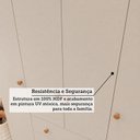 Ver imagem 7 de Guarda-Roupa Bebê 4 Portas e 3 Gavetas 100% MDF Mimo Espresso Móveis Bege/Off White/Amêndoa