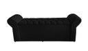 Ver imagem 3 de Kit Dubaí Cabeceira de Cama Box Casal e Recamier Baú Solteiro 90 Cm Suede Preto do Lar Móveis