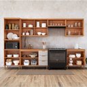 Ver imagem 4 de Cozinha Modulada 6 Peças 1 Torre 2 Balcões e 3 Armários Aéreo Elena Cinamomo/Offwhite