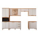 Ver imagem 2 de Cozinha Modulada 6 Peças em MDF Elena Cinamomo Offwhite