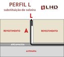 Ver imagem 3 de Perfil "L", Aço Inox 304, Brilho, Marrom - 2 x 10 x 2000 mm