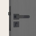 Ver imagem 2 de Fechadura Porta Madeira Externa Interna Sala Preta Stam 40mm