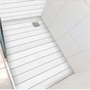 Ver imagem 1 de Vinil Adesivo Piso Box Chão e Parede Banheiro Madeira Deck Branca Colacomigo Adesivo para Box 1,20 X