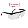 Kit 40 Óculos Proteção Epi Incolor Anti Virus Ca Cor: Cristal - 1