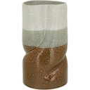 Ver imagem 1 de Vaso Decorativo Enfeite Casa Cerâmica 28x16x16cm Marrom