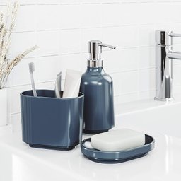 STEP - PORTA SABONETE OU SABÃO LIQUIDO AZUL TURQUESA - 4