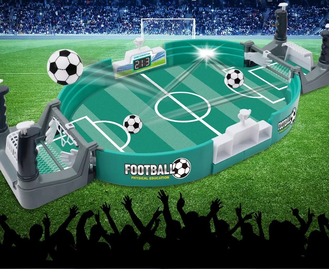 Mini Jogo Futebol De Mesa Portátil Arena Infantil Pinball