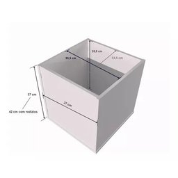 Nicho Organizador de Brinquedos com Baús Infantil com Porta Carrinhos Cauê 100% Mdf - 7