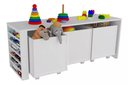 Ver imagem 4 de Nicho Organizador de Brinquedos com Baús Infantil com Porta Carrinhos Cauê 100% Mdf