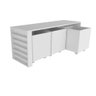 Nicho Organizador de Brinquedos com Baús Infantil com Porta Carrinhos Cauê 100% Mdf - 5
