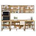 Ver imagem 3 de Conjunto de Cozinha Celeste Modulado com 13 Portas 2 Gavetas Freijo/off White