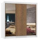 Ver imagem 3 de Guarda-roupa Casal Madesa Lyon 3 Portas de Correr com Espelhos 2 Gavetas