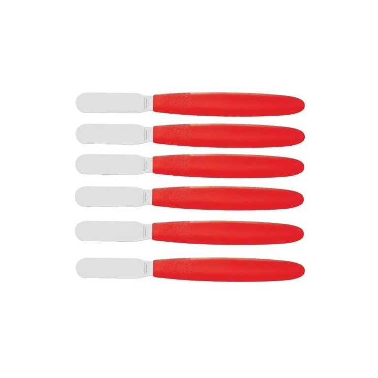 Espátula Inox Tramontina Manteiga Cremes Pastas 6 Peças Espátula Inox Tramontina Manteiga Cremes Pastas 6 Peças