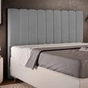 Ver imagem 6 de Cabeceira Cama Box Casal Queen 160 Cm Dália W01 Facto Cinza