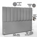 Ver imagem 4 de Cabeceira Cama Box Casal Queen 160 Cm Dália W01 Facto Cinza