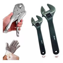 Chave Inglesa 12 - 18 Mtx com Alicate de Pressão  s - 1
