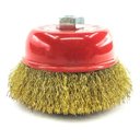 Ver imagem 1 de Escova De Aço Tipo Copo Fio Ondulado 125mm Rosca M14 Mtx