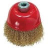 Escova De Aço Tipo Copo Fio Ondulado 125mm Rosca M14 Mtx - 3