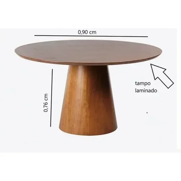 Mesa de Jantar Istambul Tampo Laminado 0,90 - 2
