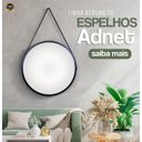 Ver imagem 4 de Espelho Adnet 60cm Marrom com Alça Preta