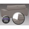 Conjunto de Sofá 2 e 3 Lugares Fixo Verona Velosuede Marrom - NetSofás - 6