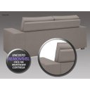 Ver imagem 6 de Conjunto de Sofá 2 e 3 Lugares Fixo Verona Velosuede Marrom - NetSofás