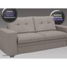 Conjunto de Sofá 2 e 3 Lugares Fixo Verona Velosuede Marrom - NetSofás - 3