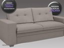Ver imagem 3 de Conjunto de Sofá 2 e 3 Lugares Fixo Verona Velosuede Marrom - NetSofás