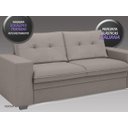 Ver imagem 3 de Conjunto de Sofá 2 e 3 Lugares Fixo Verona Velosuede Marrom - NetSofás