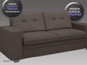 Ver imagem 3 de Conjunto de Sofá 2 e 3 Lugares Fixo Verona Velosuede Chocolate - NetSofás
