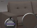 Ver imagem 5 de Conjunto de Sofá 2 e 3 Lugares Fixo Verona Velosuede Chocolate - NetSofás