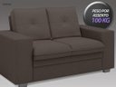 Ver imagem 7 de Conjunto de Sofá 2 e 3 Lugares Fixo Verona Velosuede Chocolate - NetSofás