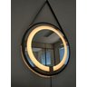 Espelho LED Quente Adnet 60cm Preto Alça Preto - 1