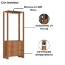 Ver imagem 4 de Closet Modulado 3 Gavetas 200x80 Cm Ey102 Montana Novam
