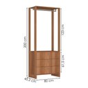 Ver imagem 3 de Closet Modulado 3 Gavetas 200x80 Cm Ey102 Montana Novam