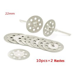 Kit 10 Discos Diamantado Corte 22 Mm Micro Retifica Metal Vidro - 3