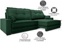 Ver imagem 7 de Sofá Palermo 2,80m Retrátil e Reclinável Velosuede Verde - Netsofás