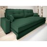 Sofá Palermo 2,80m Retrátil e Reclinável Velosuede Verde - Netsofás - 1