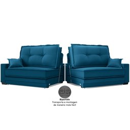 Sofá Palermo 2,80m Retrátil e Reclinável Velosuede Royal - Netsofás - 7