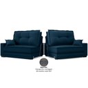 Ver mais imagens de Sofá Palermo 2,80m Retrátil e Reclinável Velosuede Petroleo - Netsofás