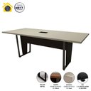 Ver imagem 3 de Mesa de Reunião Pés Metal 2m Cs Pre Caixa de Tomadas F5