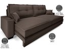 Ver imagem 3 de Sofá Palermo 2,80m Retrátil e Reclinável Velosuede Chocolate - Netsofás